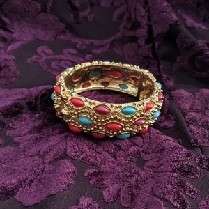 3 / 15 $ jeweled chunky hinged bangle bracelet. bundle